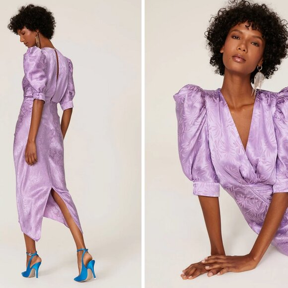 Ronny Kobo Lavender Silky Dress - Picture 2 of 6